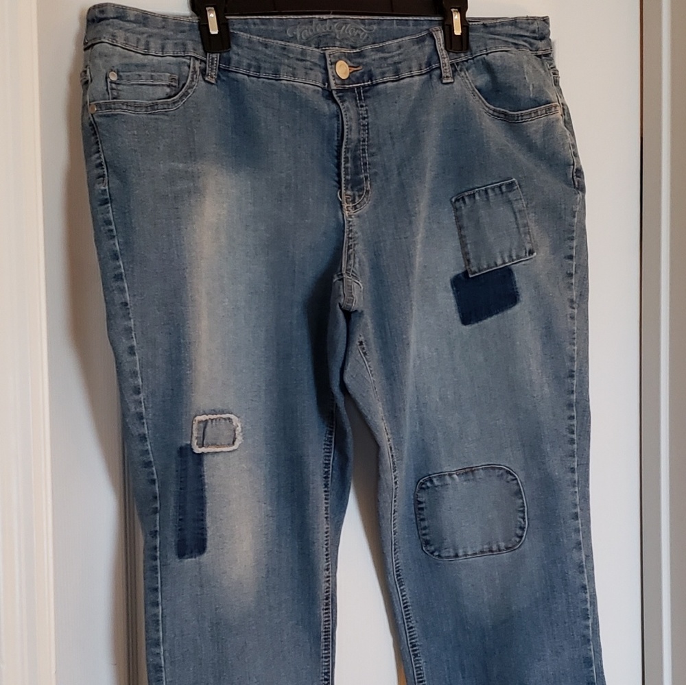 Faded Glory Boyfriend Cropped Jeans